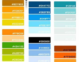 制作参考：韩国网站的几种典型配色方案